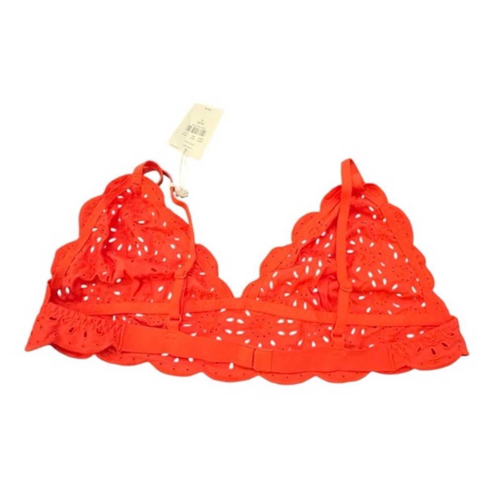 Jasmine + Ginger Eyelet Bralette Size XL Poppy Red NWT Lingerie‎ Intimate - Picture 9 of 9